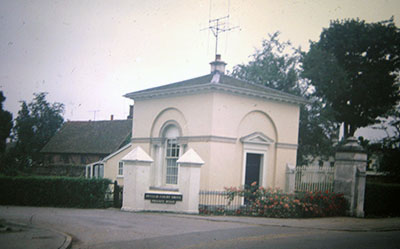 A view taken in the 1960s of the entrance to   Phyllis Court   along   Marlow Road  .    Photo kindly provided by Roy Sadler.  