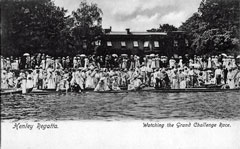 Old postcard of River Thames, Henley.