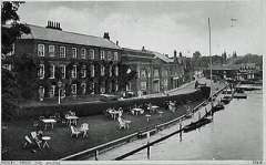 Old postcard of Thames Side, Henley.